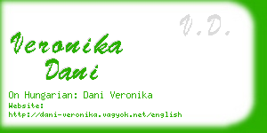 veronika dani business card